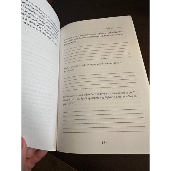 New Paperback. “Healing: I will pursue.” Journal prompt book - Picture 3 of 3